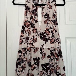 Kendall & Kylie Floral Jumpsuit - Black and Pink